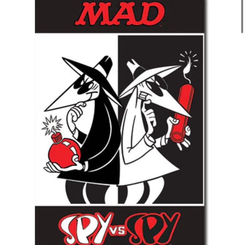 BRAND NEW Spy vs Spy poster 22x34” MAD Magazine DC Comics Antonio Prohias